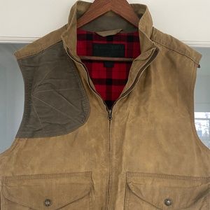 Filson waxed canvas hunting vest